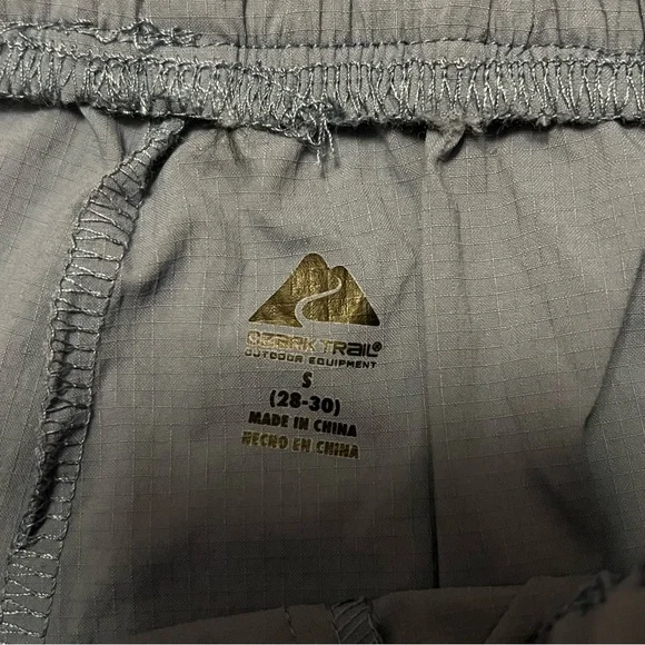 NWT Ozark Trail Men’s Hiking Athletic Shorts 6” Small Blue Grey Workout Swim - Picture 4 of 12